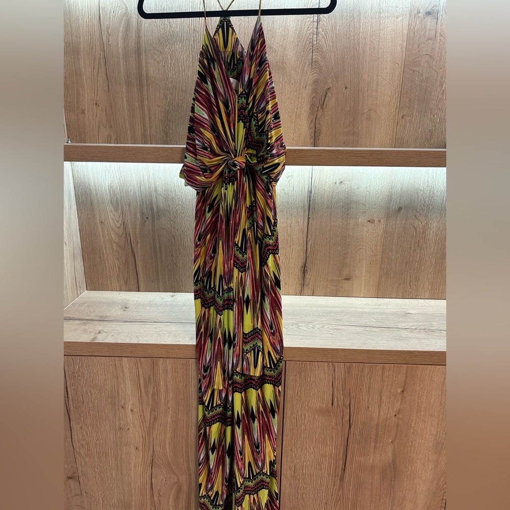 T-Bags Los Angeles Knot Front Maxi Dress Size S